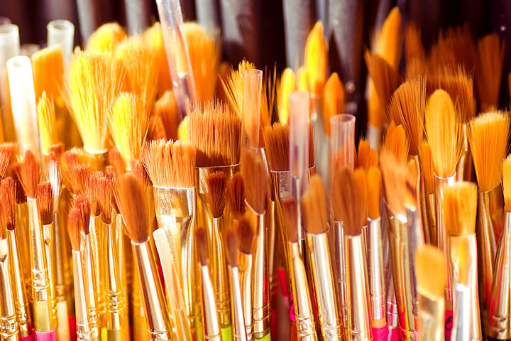 watercolor brush types and sizes